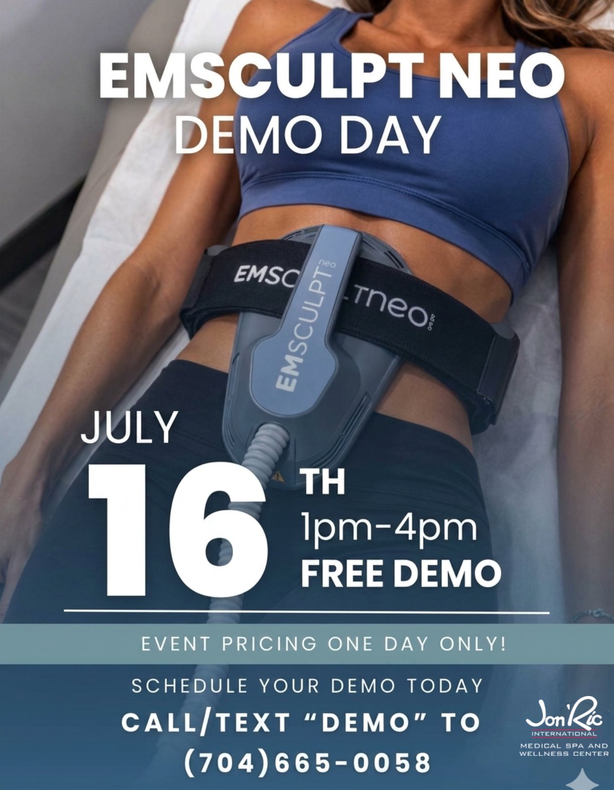 Emsculpt Neo Demo Day Flyer